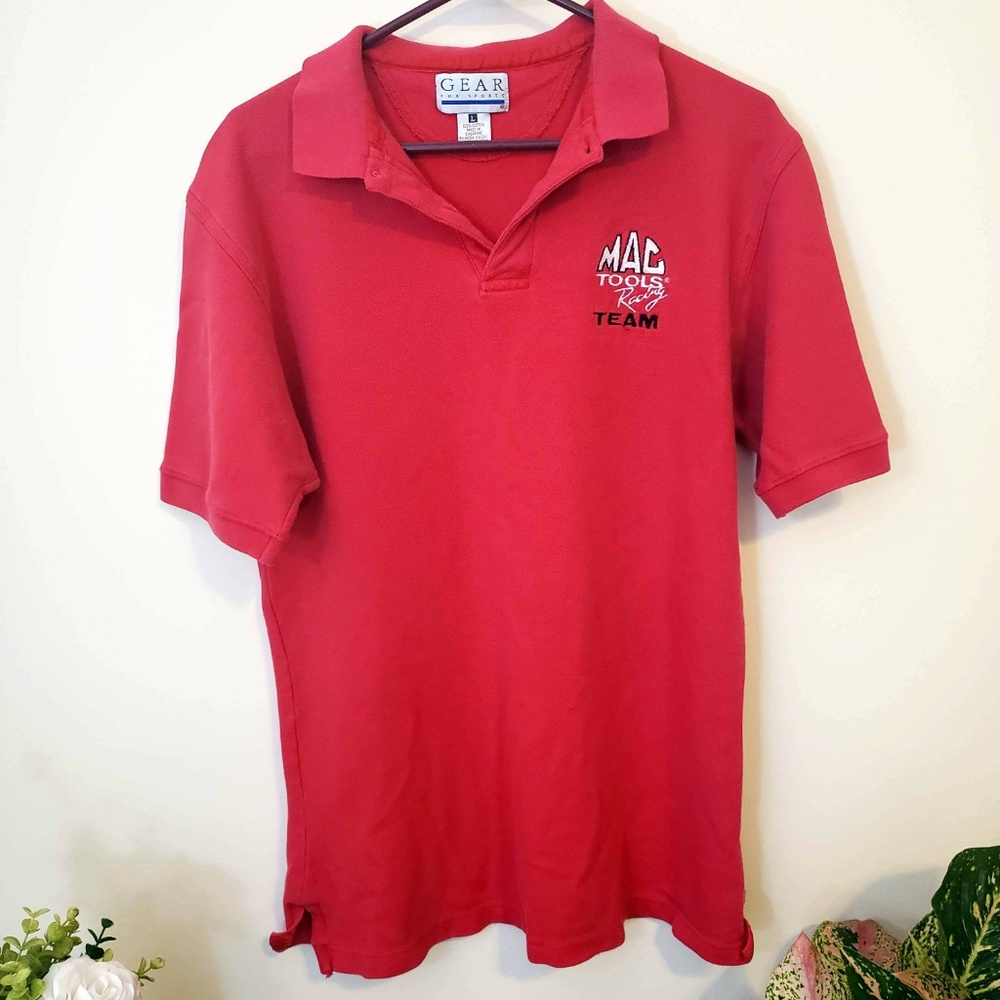 Vintage 1994 Mac Tools Racing Team Polo - L